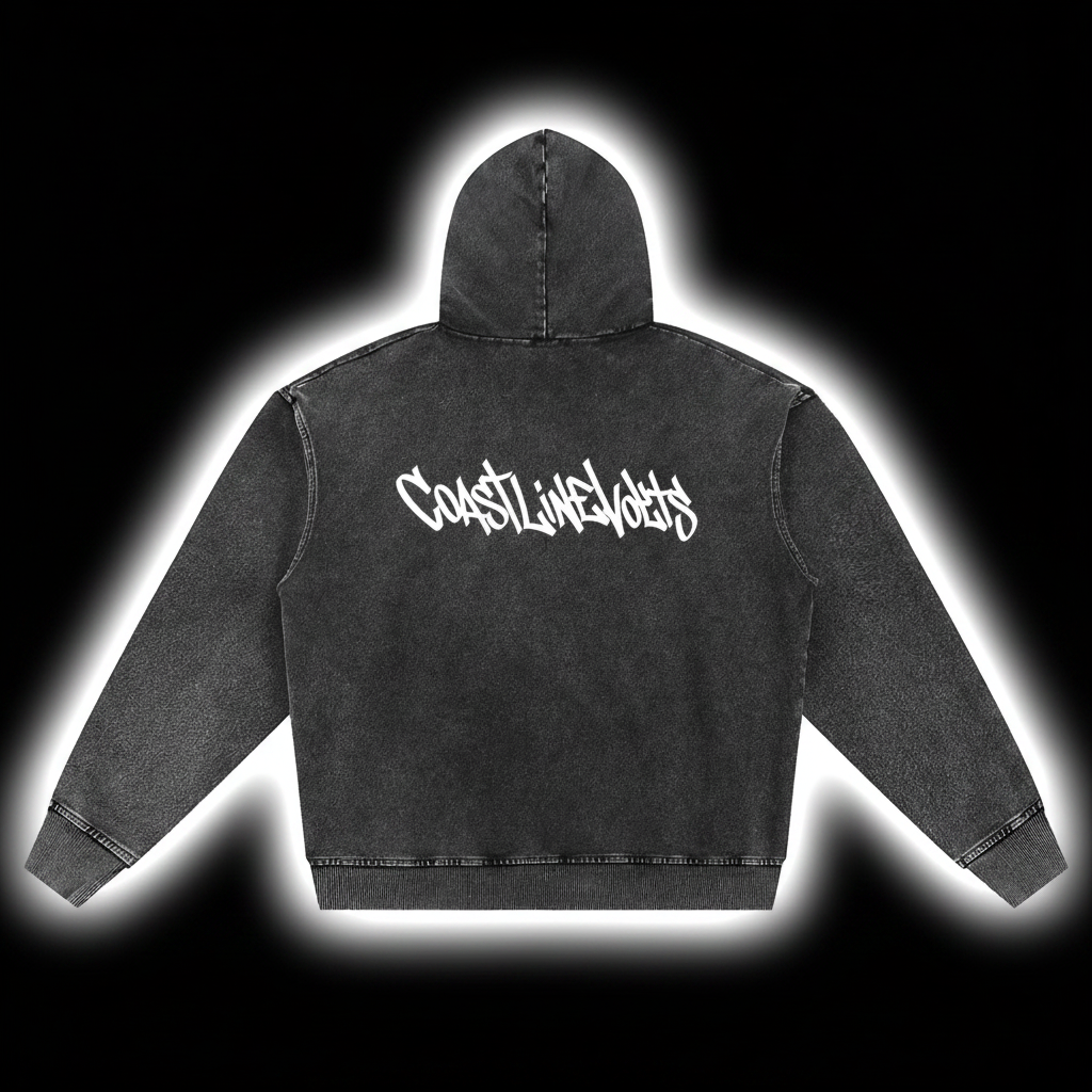 OVERSIZED ZIP UP CLV HOODIE