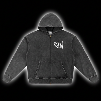 OVERSIZED ZIP UP CLV HOODIE
